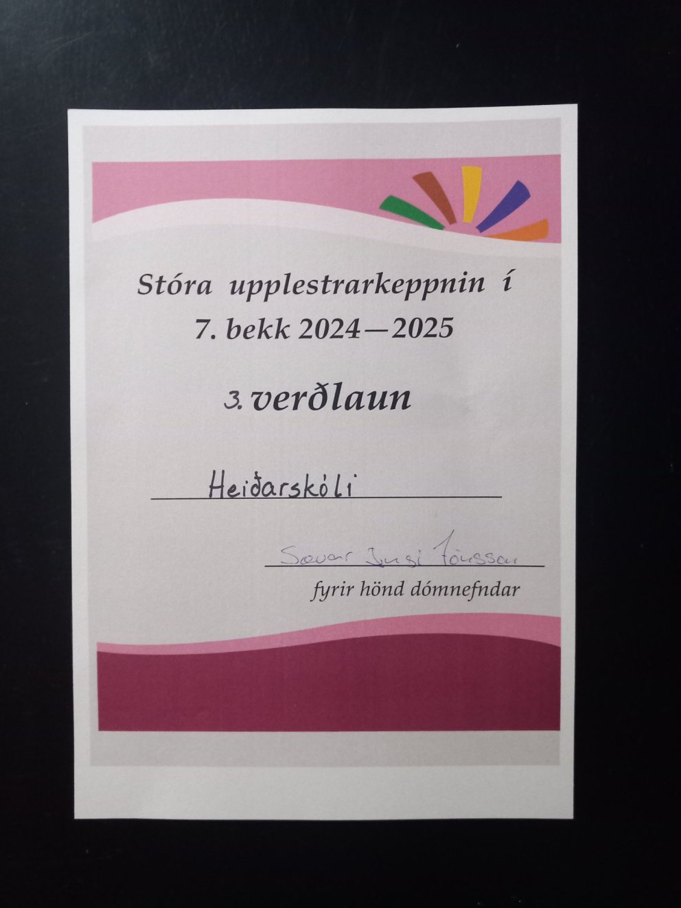 Lokakeppni Stóru upplestrarkeppninnar