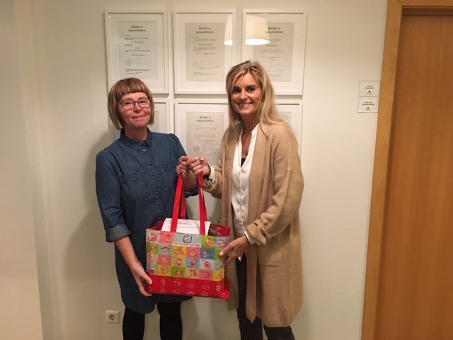 Bryndís Guðmundsdóttir talmeinafræðingur færði leikskólanum Skýjaborg Hvalfjarðarsveit námsefni að g&hellip;