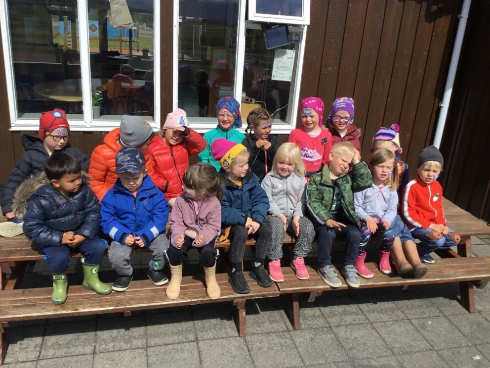 17.júní fagnaður í leikskólanum Skýjaborg