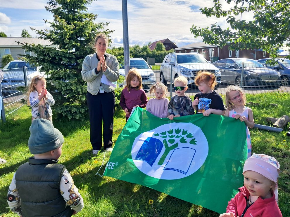 Skýjaborg fær sinn áttunda grænfána