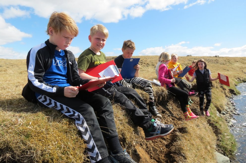 Veðurblíðan í gær