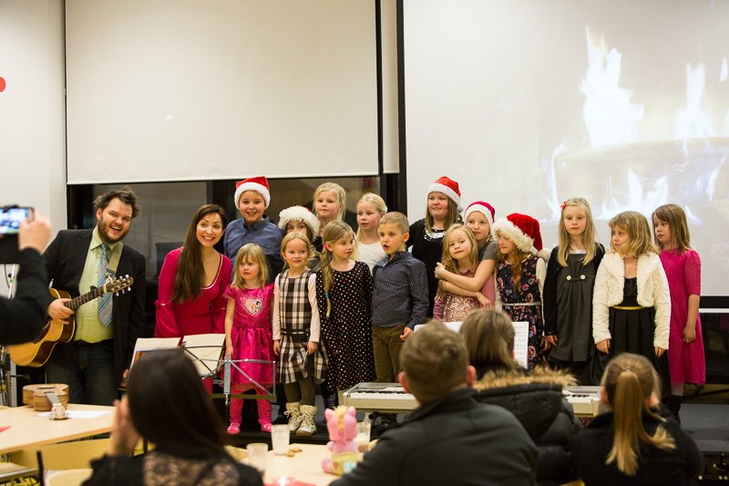 Myndir frá jólatónleikum í Heiðarskóla 14. desember