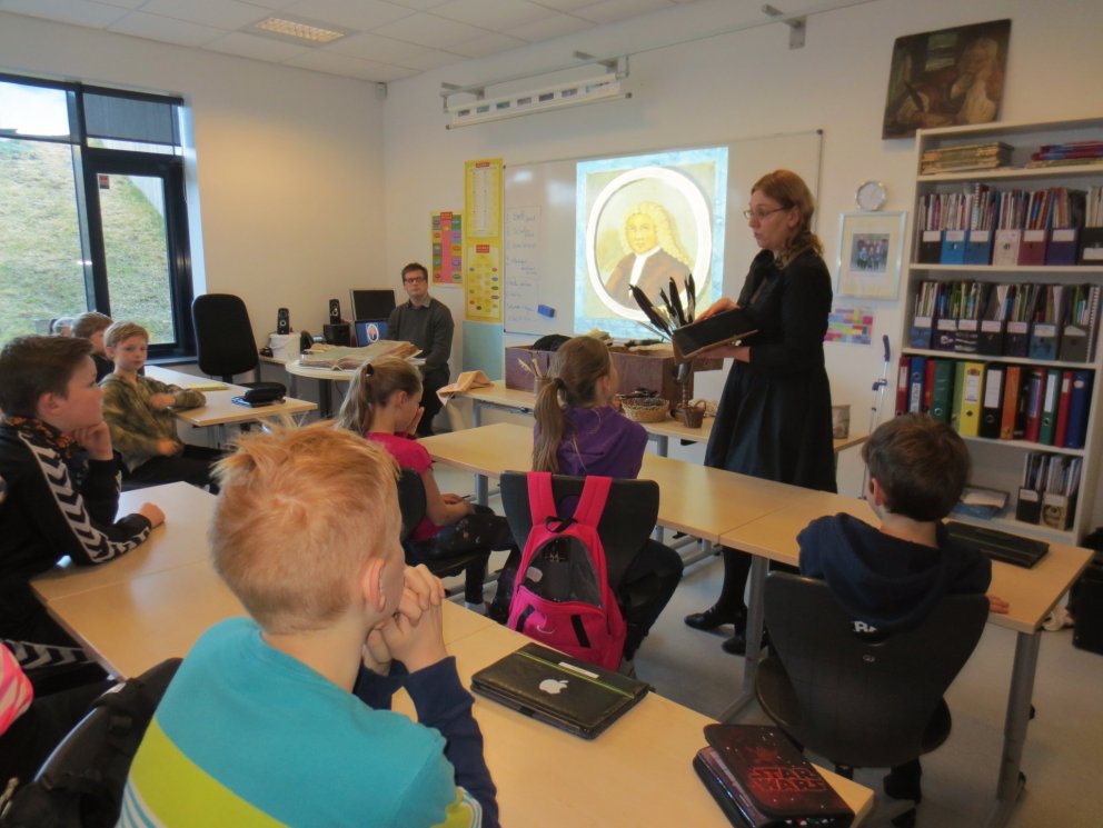 Heimsókn frá stofnun Árna Magnússonar