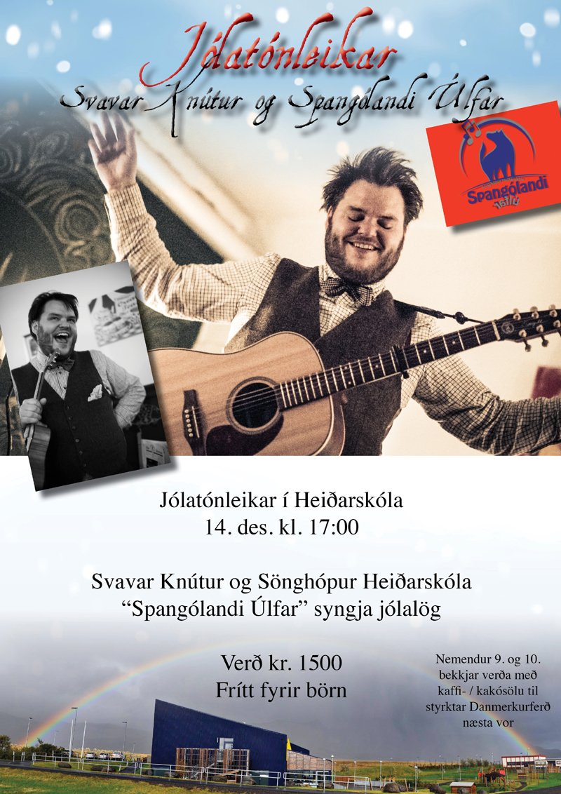 Jólatónleikar í Heiðarskóla 14. desember 2014