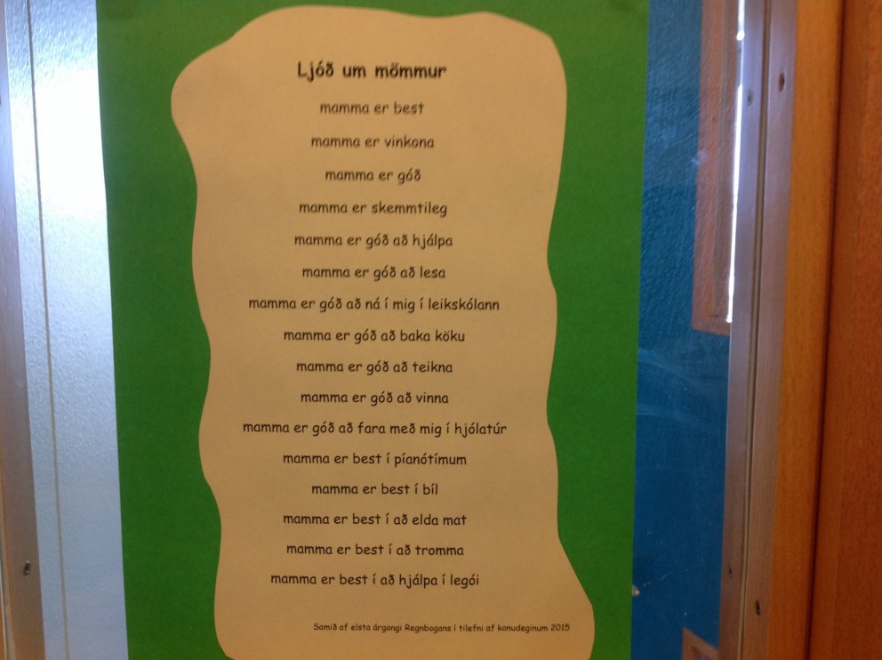 Konukaffi í leikskólanum