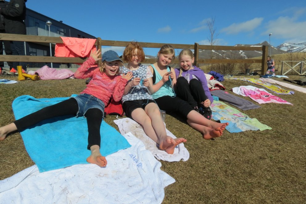 Góða veðrið í gær