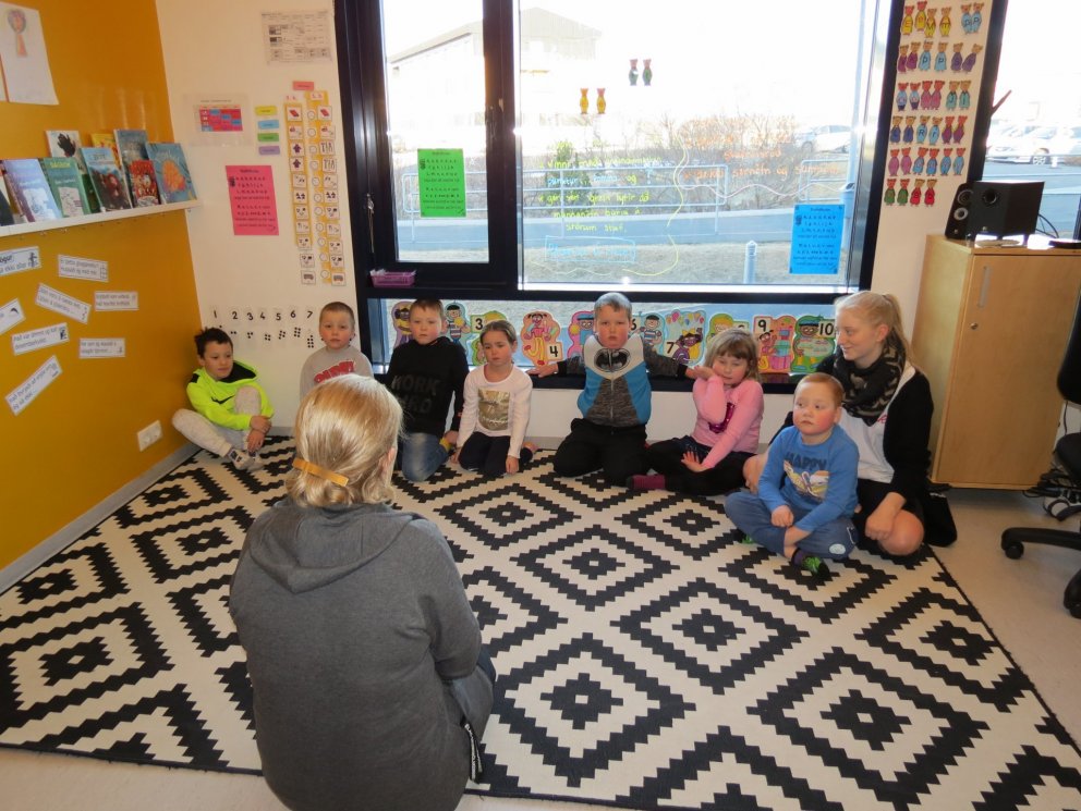 Stjörnuhópur í Heiðarskóla í gær