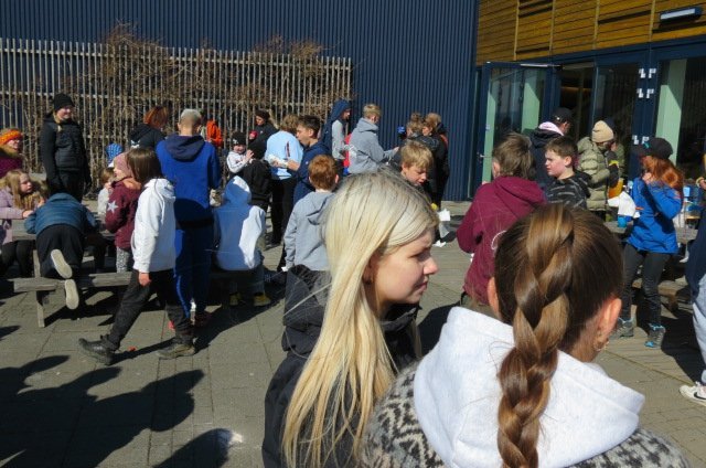 Dagur umhverfisins - hádegismatur í Heiðarskóla