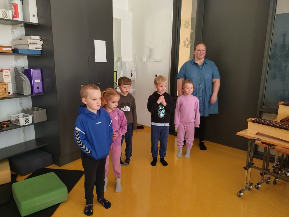 Krókódílahópur í Heiðarskóla