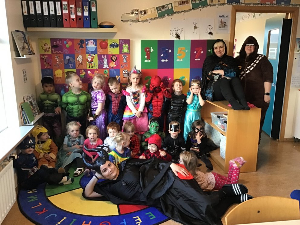 Búningadagur í Skýjaborg í tilefni Hrekkjavöku