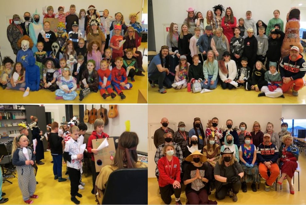 Öskudagsgleði í Heiðarskóla