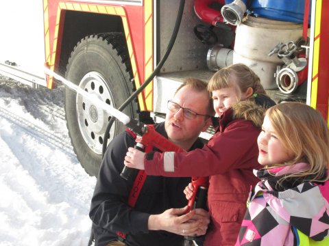 Heimsókn á slökkvistöðina