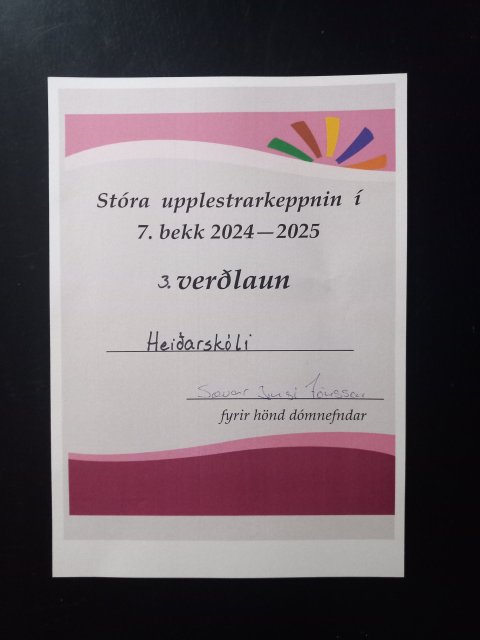 Lokakeppni Stóru upplestrarkeppninnar