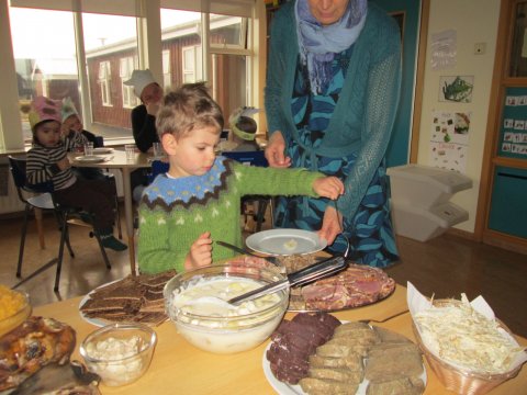 Þorrablót í leikskólanum