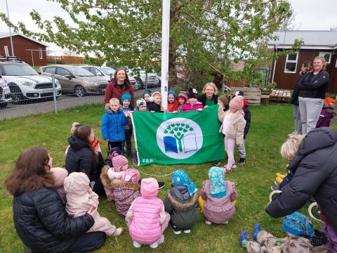 Skýjaborg fær afhendan sjöunda grænfánann sinn