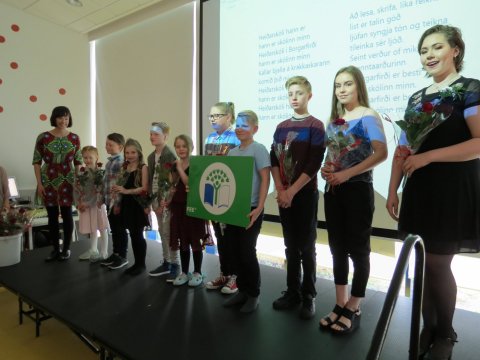 Heiðarskóli hlýtur grænfánann í fimmta sinn