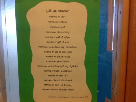 Konukaffi í leikskólanum