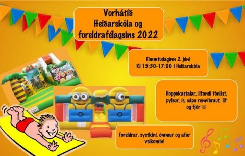 Vorhátíð Foreldrafélagsins í Heiðarskóla