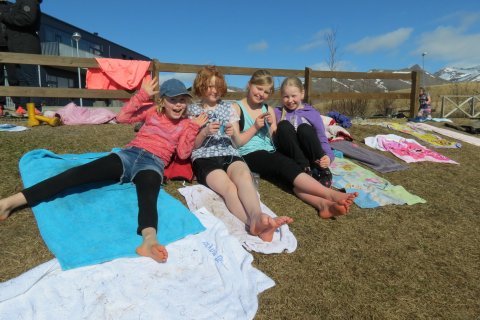 Góða veðrið í gær