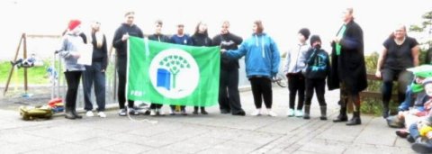 Heiðarskóli fær afhentan Grænfánann í 8. sinn