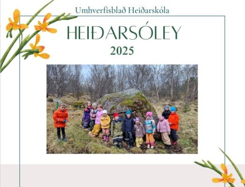 Heiðarsóley 2025 Umhverfisblað Heiðarskóla