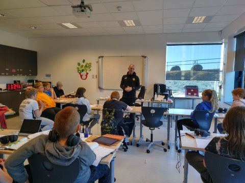 Fótboltaþjálfari í heimsókn